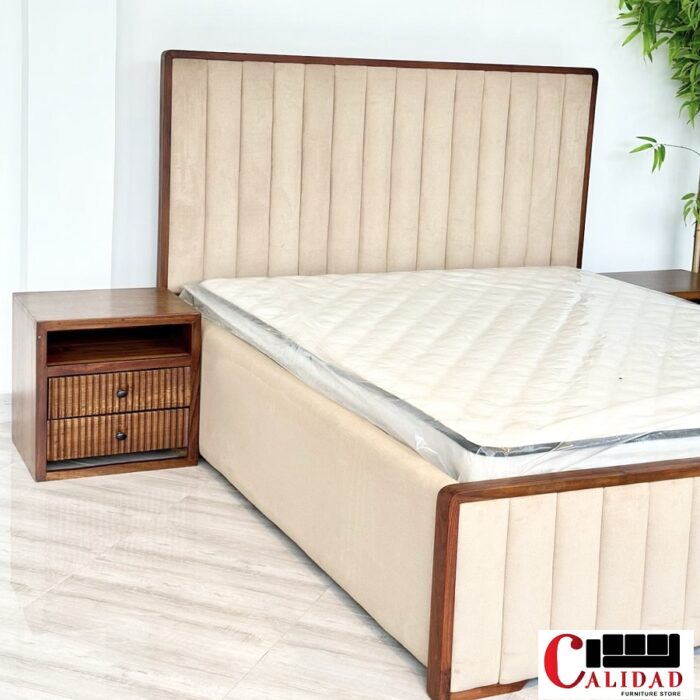 Platinum Queen Size Bed - Calidad Furniture Store