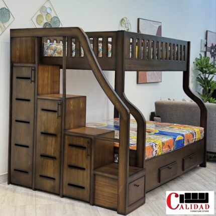 Espresso Manor Bunk Bed - Calidad Furniture Store