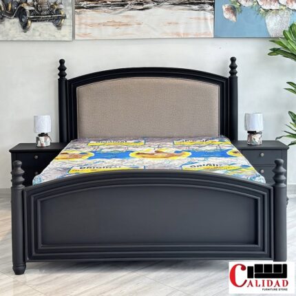 Regal Black Double Bed - Calidad Furniture Store